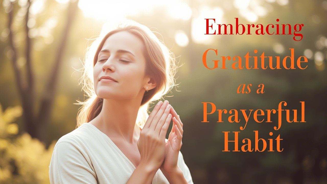 Embracing Gratitude as a Prayerful Habit