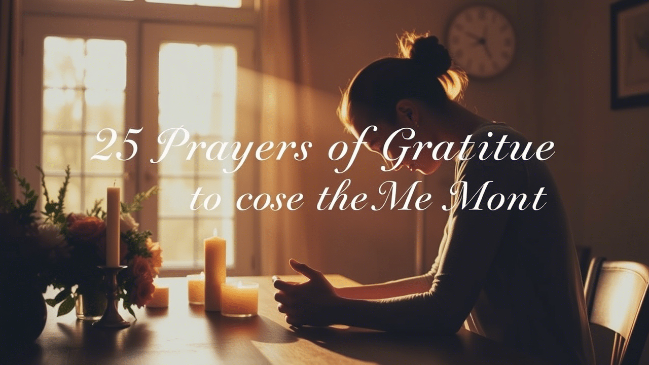 Prayer Of Thanksgiving For The End Of The Month