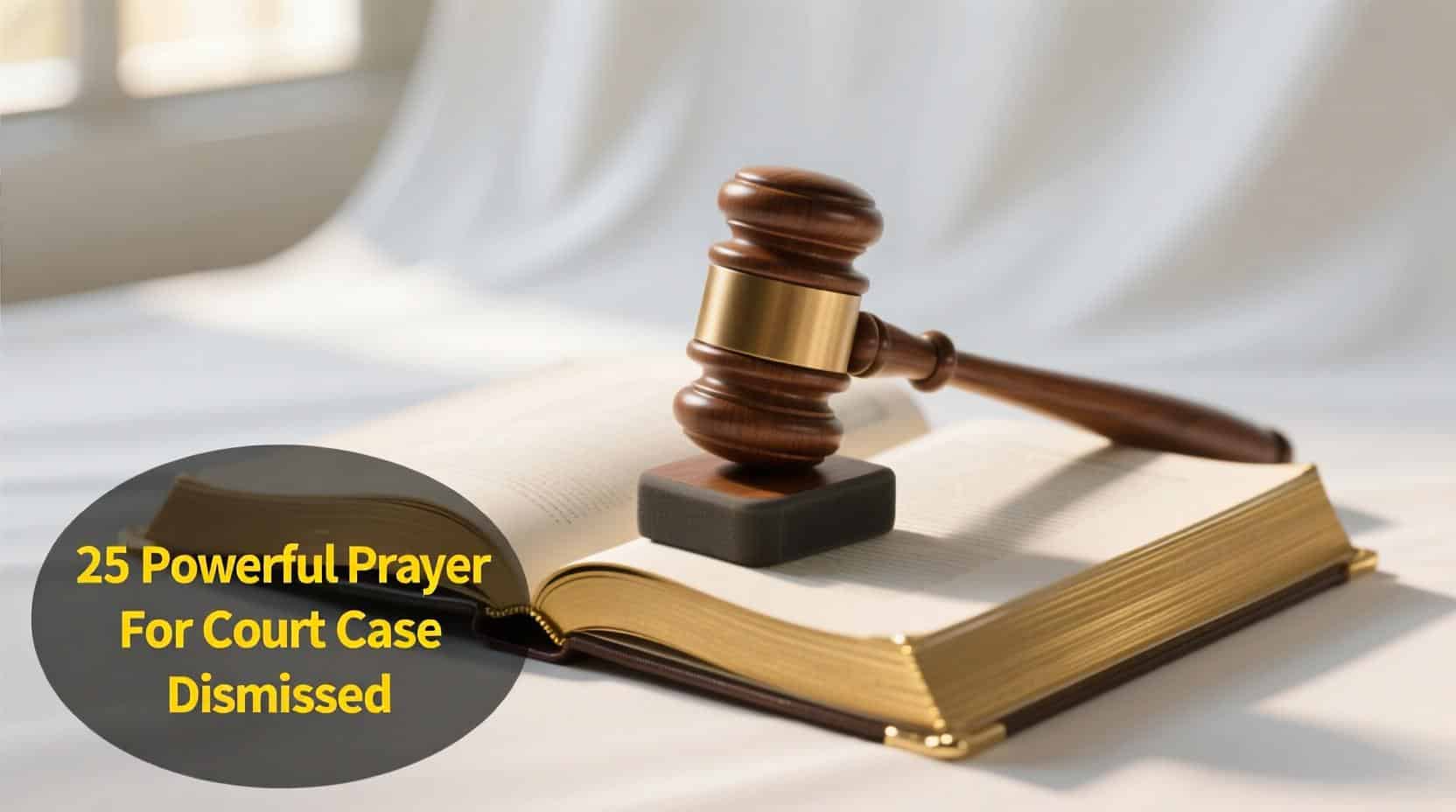 Powerful Prayers For Court Case Dismissed