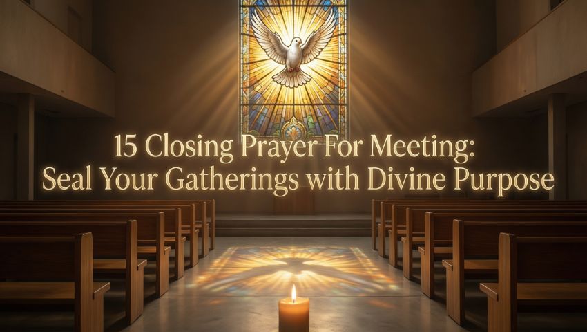 15 Closing Prayer For Meeting Seal Your Gatherings with Divine Purpose