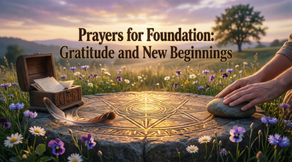 Prayers for Foundation: Gratitude and New Beginnings